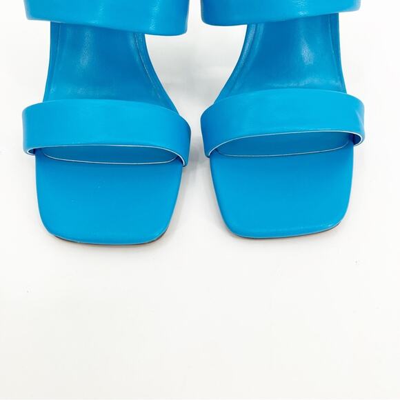 NWT STEVEN New York Brinne Lucite Heeled Sandal 7 Light Blue - Picture 4 of 7